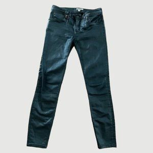 Burberry Westbourne Skinny Low Rise Stretch Coated Jeans